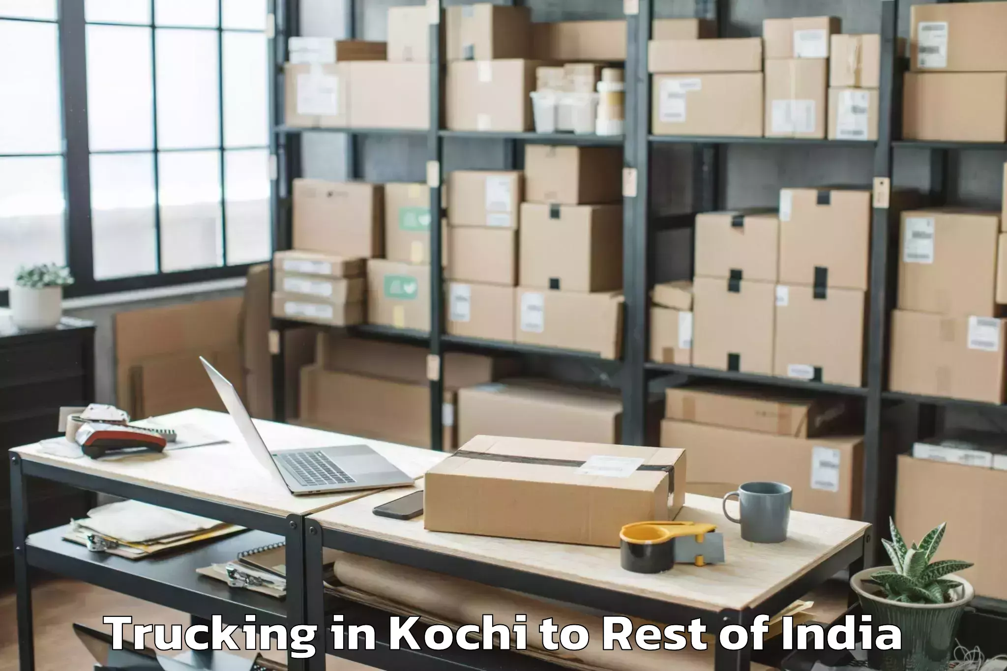 Book Kochi to Anantnag Trucking